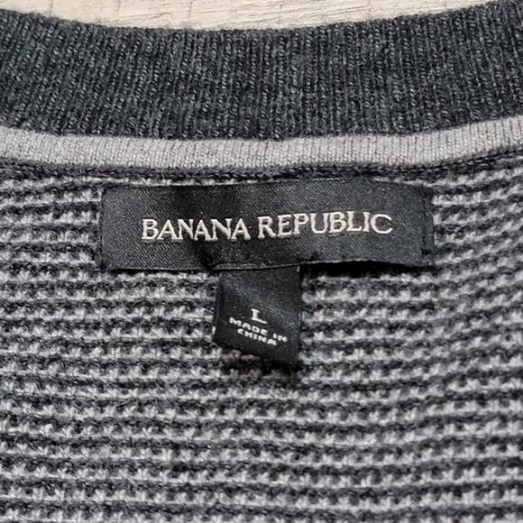 Banana Republic Mens Merino Wool Alpaca Blend Sweater Vest Size Large V Neck - Picture 3 of 6